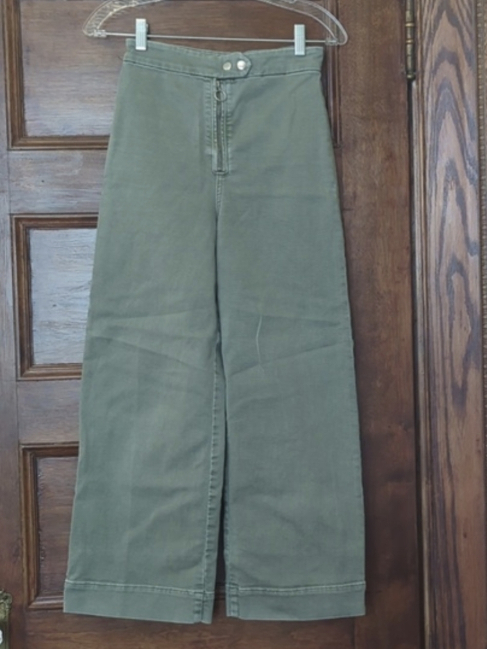 & Other Stories Green Pants | Wide Leg | Size 4